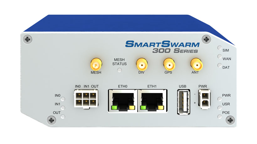 SmartSwarm 342 Gateway - 2 Ethernet, LTE-EMEA, Dust (no power supply)