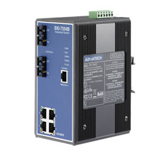 4+2 Fast Ethernet Fiber Optic Managed Switch Wide Temperature