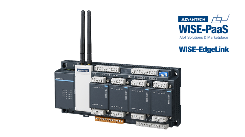 Intelligent Remote Terminal Unit (RTU) with WISE-PaaS/EdgeLink, 8DI/4DO/8AI, 4-Slot IO Expansion
