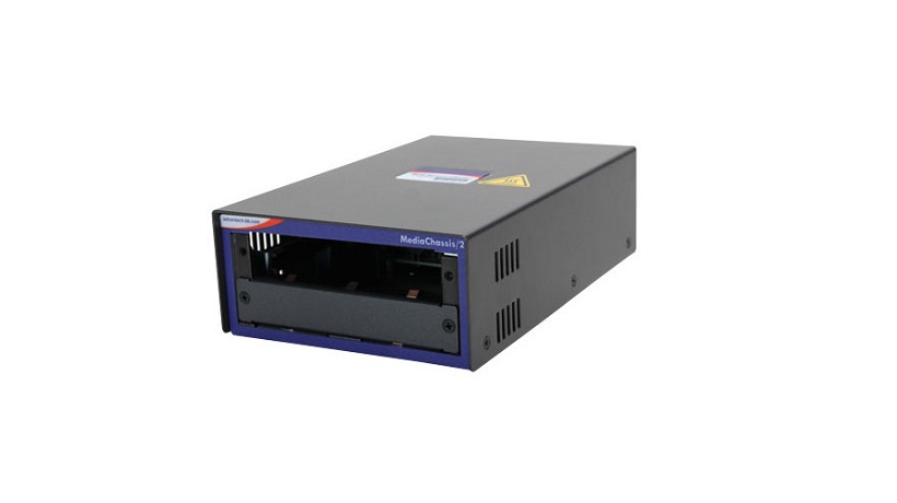 Intelligent Modular 2-slot Media Converter Chassis,  Wide-Temp, DC Power (also known as IE-MediaChassis 850-32106)